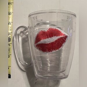 Tervis mug. Lips patch.